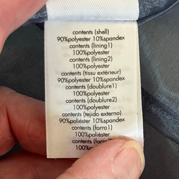 Revolve WeWoreWhat Grey Textured Knit Plunge V-Neck Sleeveless Mini Dress 6 NWT - Picture 12 of 15